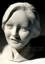 Smiling Lady's Clay Statue