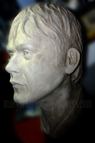 Tom Meighan - Kasabian - Clay Sculpture, Profile